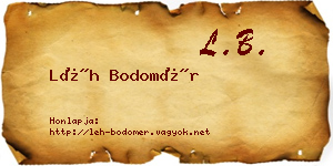 Léh Bodomér névjegykártya